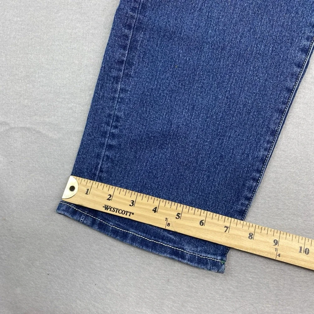 True Religion Jeans Mens 36x32 Blue Denim Pants Geno Relaxed Slim Flap Pocket